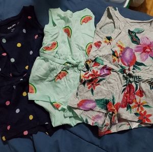 3sets of Baby Rompers